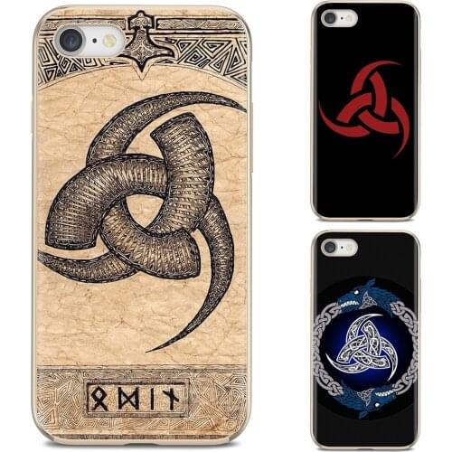 For Samsung Galaxy J1 J2 J3 J4 J5 J6 J7 J8 Plus 2018 Prime 2015 2016 2017 EU Viking warrior Triple Horn of Odin Soft Cover Bag