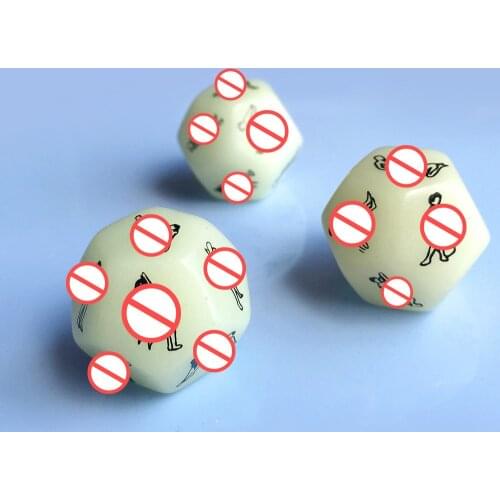 Exotic Accessories Sex Luminous Dice Erotic Craps Toys Love Dices Toys For Adults games Sex Toys Couples Dice Sex Game Bar Toy