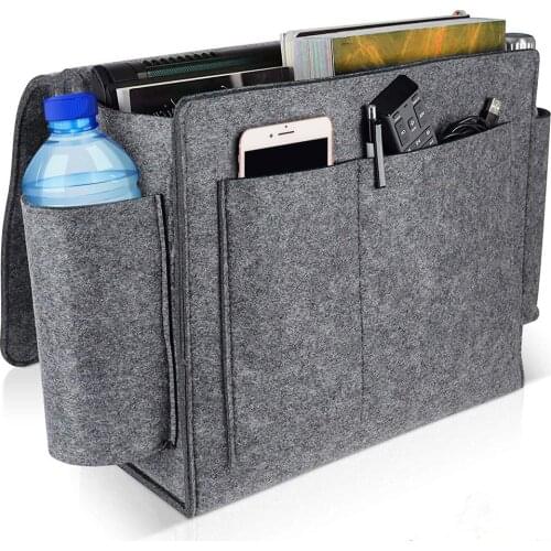 Felt Organizer Extra Large Felt Bedside Organizer Hanging Storage With Large Pockets For Book Phone Remote