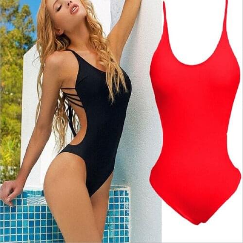 Kophia 2018 New Sexy Bikinis Ruffle Bandeau Print Bikini Set String Swimwear Two Colors Bathing Suits Bandaged Women Swimwear