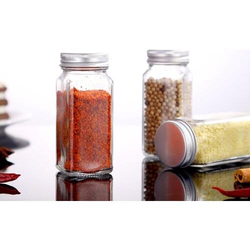 Home Utensils for Kitchen Glass Jar Seasoning Jar For Kitchen Storage Cabinet Plastic Storage Box Storages Closet Organization