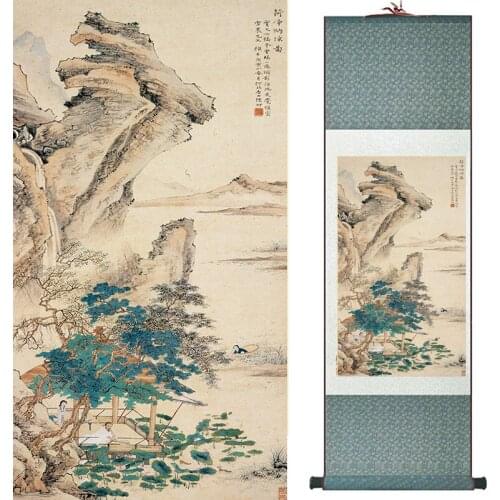 Hotsale landscape art painting Chinese traditional art painting China ink painting office decoration painting