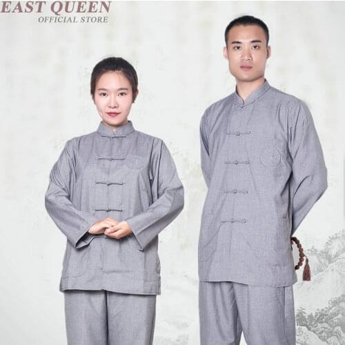 Buddhist monk robes clothing costume women men shaolin monk robes zen meditation clothing clothes KK2084 Y