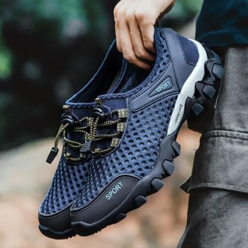 2021 Spring Autumn Men Non-leather Casual Shoes Mens Breathable Outdoor Comfortable Mesh Shoes with Free Shipping Size 38-45