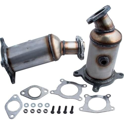 Set of 2 Catalytic Converter Rear Front Firewall Radiator Side For Ford Taurus X 3.5L 2008-2009 For Lincoln MKZ 3.5L 2007-2010