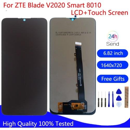 Original For ZTE Blade V2020 Smart 8010 LCD Display Touch Screen Panel Digitizer Sensor Assembly V2020 Smart 8010 Display