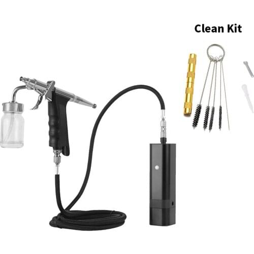 Portable Airbrush Kit with Siphon Trigger Type Spray Gun for Art Model Body Paint Artist Makeup Nail Tattoos Cake Tools