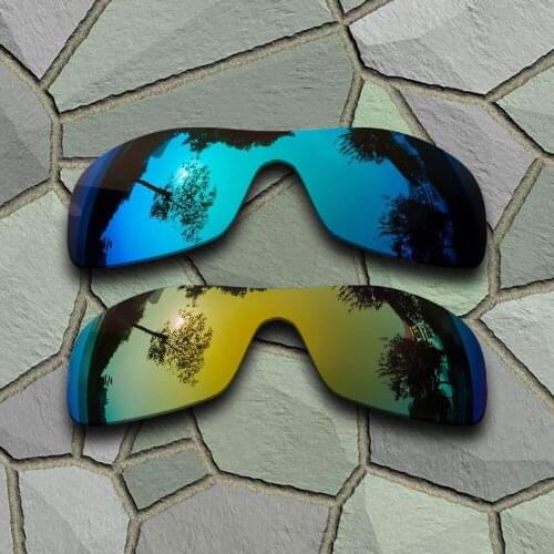 Sky Blue&Yellow Golden Sunglasses Polarized Replacement Lenses for Oakley Antix