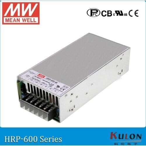 MEAN WELL HRP-600 single output 600W 48V 24V PFC SMPS Switching Power Supply 220V To 12V AC DC Transformer 13A 120A Led Strip