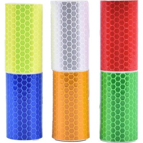 Bike Reflective Stickers Safety Tape Warning Decoration Safe Car Reflect Safety Tape 1mx5cm