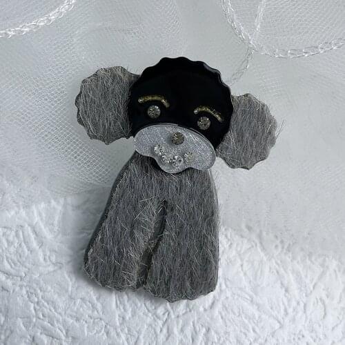 Funny Handmade Safety Pins Custom Cool Animal Brooches Bag Lapel Pin Cartoon Dog Badge Jewelry Gift for Friends Wholesale