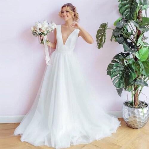 Weiyin AE0729 Vintage Princess A-line Wedding Dresses Cap Sleeves Bridal Dress Covered Button Sweep Train Vestido De Novia