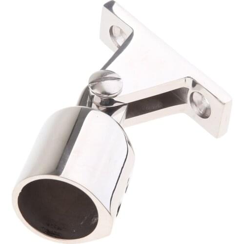 1 inch Marine Boat Bimini Fittings Top Cap Eye End Deck Hinge 316 Stainless Steel