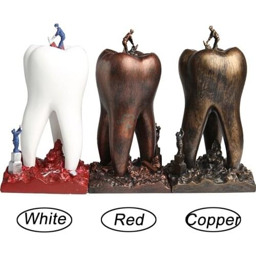 1pcs Dentist Gift Resin Crafts Toys Dental Artware Teeth gift Dental Clinic Decoration Furnishing Articles Creative Sculpture