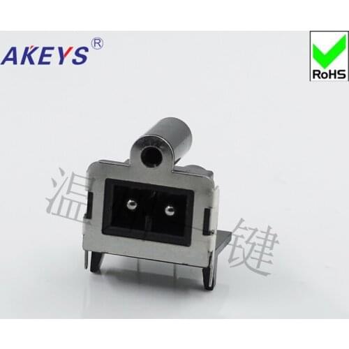 10 PCS DS-207A Power Socket High quality Masterbatch 90 degree pin edge socket 10A250V