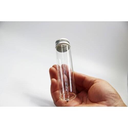 24pcs 30*100mm 50ml Clear Bottles Glass Vial With Screw Cap Wishing Drift Glass Message Vial Bottle Container Jars Wedding Decor