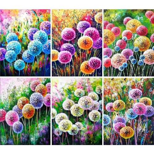Diamond Painting Landscape Dandelion Flower Full Square Round 5D DIY Art Gift Embroidery Cross Stitch Mosaic Kit Home Decoration