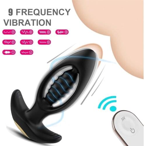 9F Anal Vibrator Sex Toy For Men Wireless Remote Control Prostate Massager Women Vagina Stimulator Gay Dildo Vibrating Butt Plug