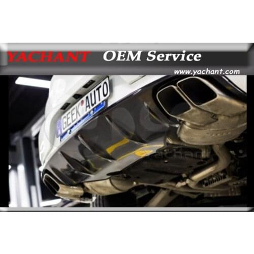 Car-Styling Carbon Fiber Rear Bumper Diffuser Fit For 2014+ Macan Karztec Style Rear Diffuser
