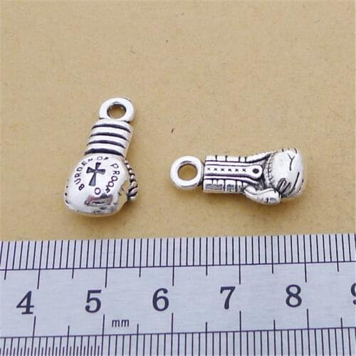 Boxing Glove Charm Pendants Jewelry Making Finding DIY Bracelet Necklace Earring Accessories Handmade 5pcs