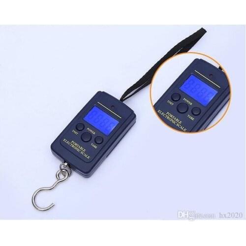 40kg x 10g Mini Digital Scale For Fishing Luggage Travel Weighting Steelyard Portable Electronic Hanging Hook Scale