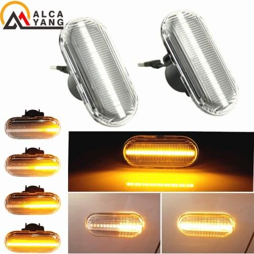 For Renault Megane 1 Clio1 2 KANGOO ESPACE Dacia Duster Dokker Lodgy Smart Fortwo 453 Led Dynamic Turn Signal Lights Side Marker