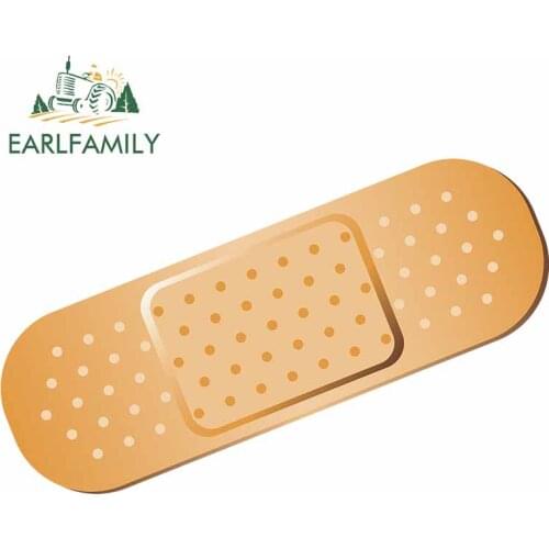 EARLFAMILY 13cm x 7.9cm for Bandage Fine SUV Car Stickers Anime Fashion Vinyl Car Wrap Waterproof Decal for Truck Bumper Window