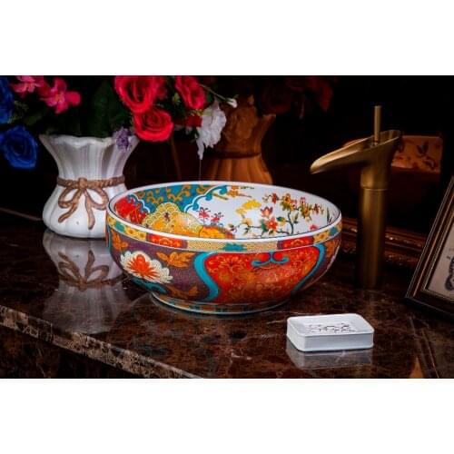 Cloakroom Counter Top Wash Basin bathroom sinks ceramic porcelain basin