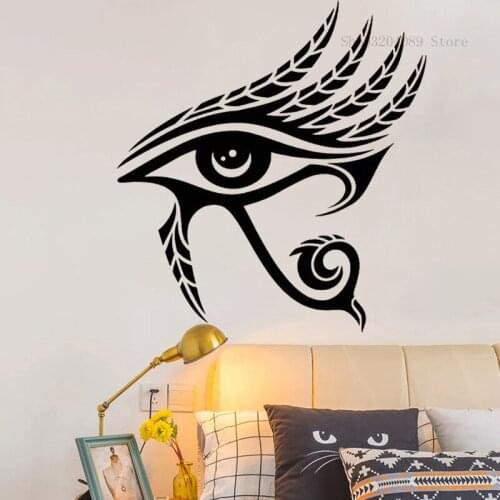 Eye Of Horus Egypt Symbol Wall Decals Vinyl Creative Home Interior Decor Living Room Bedroom Egyptian God Decal Art Poster CN268