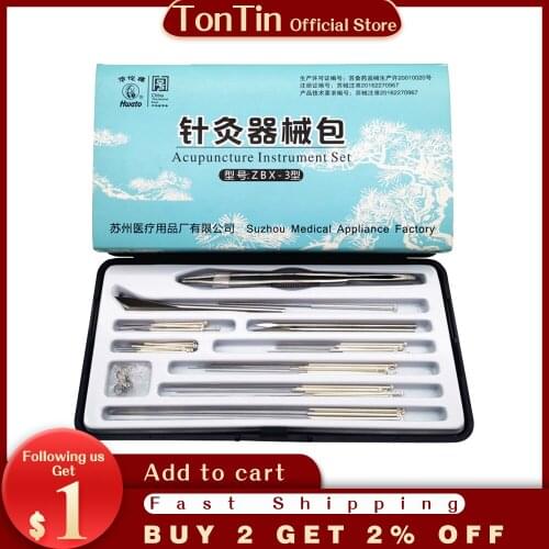 Huatuo Acupuncture Instrument Set Reusable Acupuncture Needles Package Massage needles non-disposable