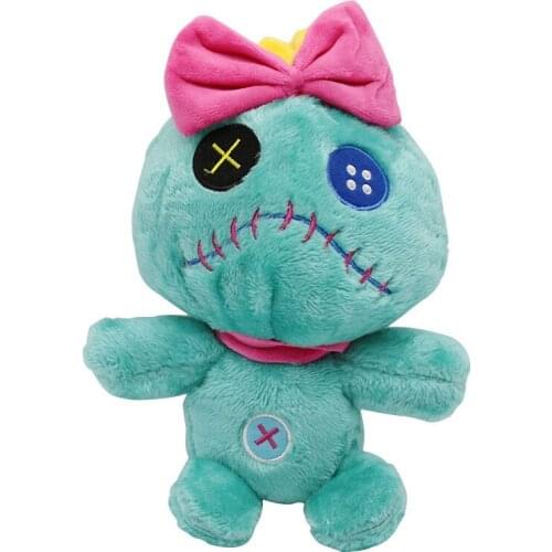 26 cm cute Anime Lilo and Stitch plush toys Bow tie Stitch baby Plush Doll Toys Kids Birthday Gift