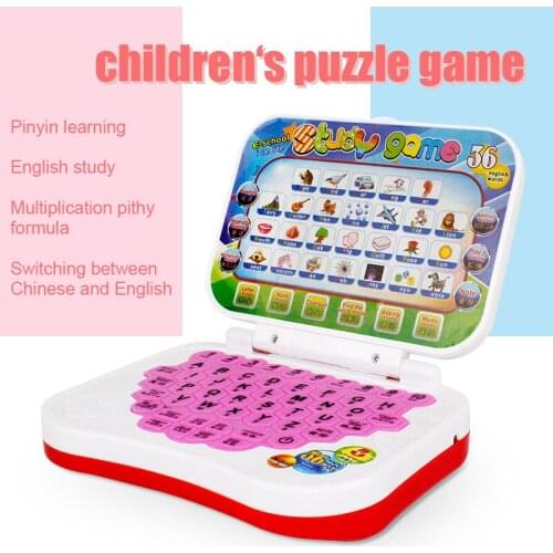 Multifunctional Kids Early Educational Toy Music Mathematic Game Learning Laptop M09