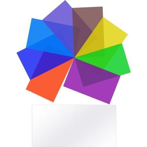 Neewer 8-pack Lighting Color Filter Tansparent Color Correction Filter in 8 Different Colors for Neewer 660 LED Video Light