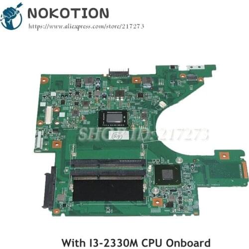 NOKOTION For Dell Vostro V131 Laptop Motherboard 13.3 inch SR04L i3-2330M CN-08K8D1 08K8D1 8K8D1 48.4IM02.011 MAIN BOARD