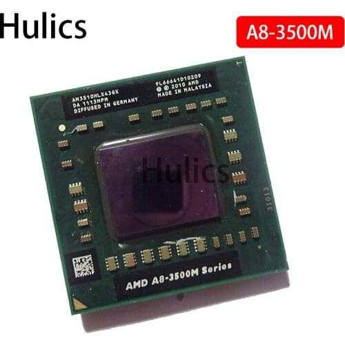 Hulics Original AMD Quad-Core A8-3500M 1.5Ghz/4M Socket FS1 A8 3500M AM3500DDX43GX A8-Series notebook
