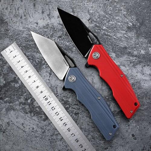 Petrified fish D2 steel folding knife G10 handle outdoor hunting camping Mountaineering EDC tool pocket knives PF929
