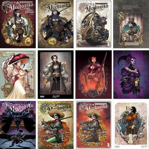 Anime lady mechanika Comics Poster Wall Art Canvas Painting Nordic Posters And Prints Wall Pictures For Living Room Decor