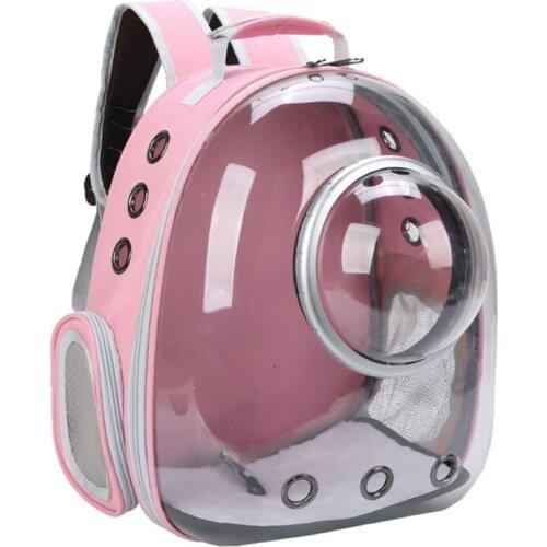 D0LF Clear Bubble Cat Carrier Backpack Space Capsule Pet Carrier Daypack Breathable for Large Cats and Small Dogs Carrying Bag