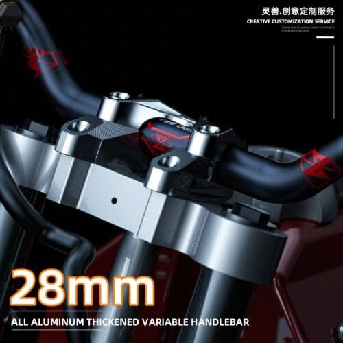 Adjustable Handlebar Modified Off-road Vehicle Handle Accessories Retro Motorcycle Universal 28mm Steering Handle Spirit Beast
