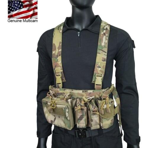 Tc0022 multicam fabric 762 outdoor tactical chest hanging light belly pocket vest vest vest