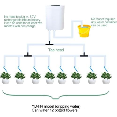 New Intelligent Garden Automatic Watering Pump Controller Indoor Plants Drip Irrigation Device Water Pump Timer Watering System
