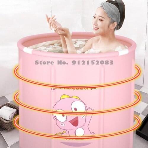Bath Bucket Adult Folding Bath Bucket Artifact Household Heating Childrens Bath Bucket Bath Bucket Whole Body Bathtub Bath Tub