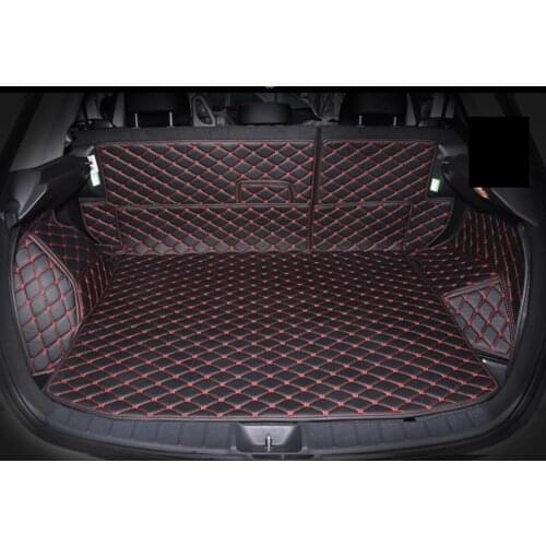 Fiber leather car trunk mat for mitsubishi asx Outlander Sport RVR 2010 2011 2012 2013 2014 2015 2016 2017 2018 car accessories