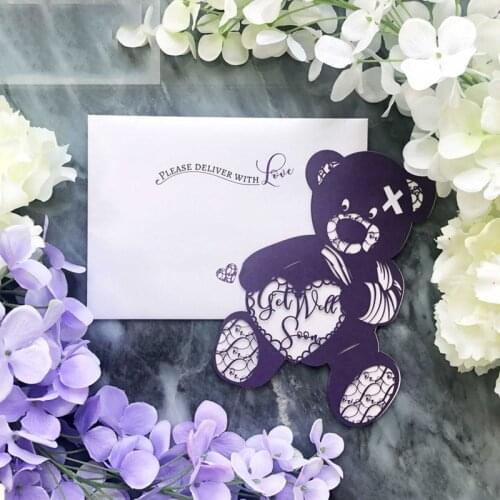 Cutting Dies cut die New Animal blessing bear Design Craft decoration Scrapbooking Album Paper Card Craft Embossing Die Cuts