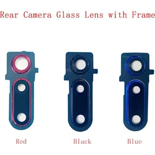 Rear Back Camera Lens Glass with Frame Holder Rear Housing Cover For Huawei Honor View 20 V20 Replacement Parts