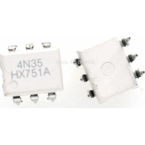 10PCS 4N35 EL4N35 DIP6 DIP Photoelectric Coupler Optocoupler DIP-6 New