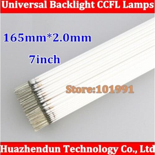 10pcs Supper light length 165MM*2.0MM 7inch LCD CCFL lamp backlight tube165 MM 7'' Free shipping