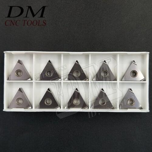 10pcs TNGG160402L-F Cermet Blade Turning Blade Triangular Indexable Cutting Insert For Machining Steel Parts