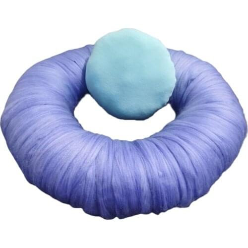 2 Pcs Circle Round Mat Cushion Newborn Photography Pillow Assisst Props Baby Posing Nest Infant Photo Shooting Assist