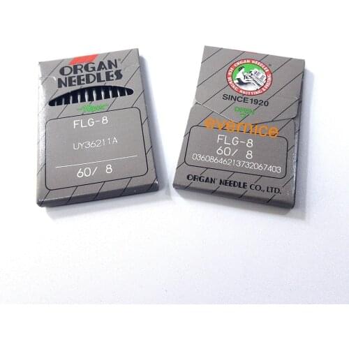 20 Pcs Organ FLG-8 #60/8 Sewing Machine Needles For Flat Seamer